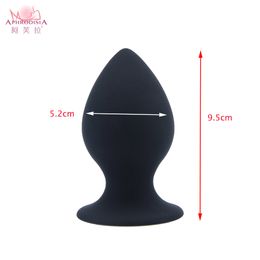 APHRODISIA Silicone Anal Butt Plug with Stable Strong Suction Cup, Sexy Toys for Male or Female Sex Products for Women Y18110802