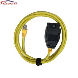 ENET Ethernet to OBD Interface Adapter Car Diagnostic Tool E-SYS ICOM Coding F-series Cable Interface