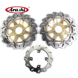 ARASHI ZX12R Front Rear Brake Rotors Disc Disc Set For KAWASAKI NINJA ZX-12R 2004 2005 2006 ZX 12R ZZR 600 1991 1992