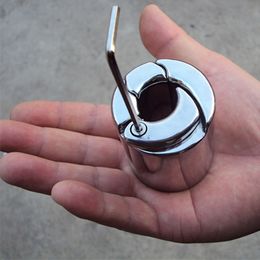 Penis Ring Ball Torture Men's Stainless Steel Scrotum Ring Pendant Cock Rings Bdsm Toys Cock Stretchers Sex Toys Locked CBT Device