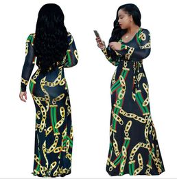 -Традиционная африканская одежда с африканским принтом Dashiki Dress Vintage Женщины Цветочный принт Сексуальные чешские платья макси