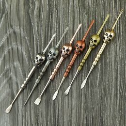 Newest Skull Shape Spoon Easy Carry Mini Wax Scoop Hookah Shisha Smoking Pipe Accessories Multiple Uses High Quality Hot Sale DHL