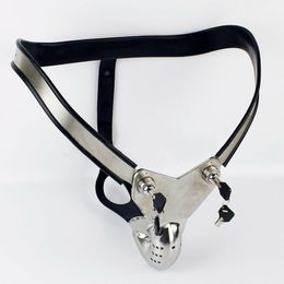 Chastity Devices Model-T Male Men's Stainless Steel Chastity Belt Device Bird Cage Adjusted Lock #T67