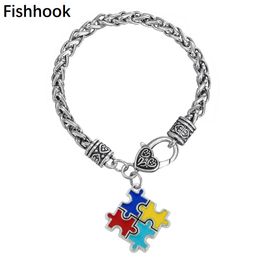 Shop Autism Awareness Puzzle Piece UK puzzle piece Bracelet