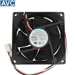 Original AVC DF0802512SEMN 8025 12V 0.13A 3 line mute fan computer case fan