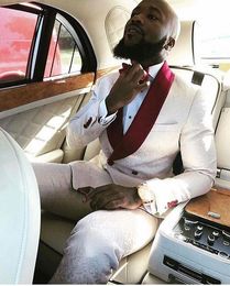 Custom Made Newest Double-Breaste Shawl Lapel Wedding Groom Tuxedos Men Suits Wedding/Prom/Dinner Man Blazer(Jacket+Tie+Pants) A A