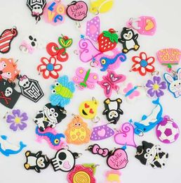 5pc/lot Cartoon Metal ring pendant silicone diy accessories fridge magnets brooch, bookmark, clip Hand making material Home Deco