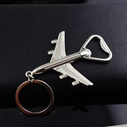 Aircraft Bottle opener key chain Portable 4 in 1 Bottle Opener Key Ring Chain Keyring Keychain Metal Beer Bar Tool Claw Gift 218