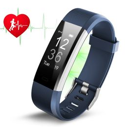 ID115HR PLUS Smart Wristband Sports Heart Rate Smart Band Fitness Tracker Bracelet Smart Watch GPS ID115 PLUS