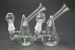 High quality Glass Cup oil Rig Glass Bongs Dab Rigs 14mm Male perc Glass Pipe Bong