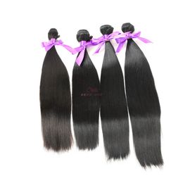 New fashion Straight Hair weave Fiber natural color 1B no tangle 4 bundles synthetic Hair weft Weave