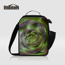 Flower Pattern Insulated Lunch Bags For Women Work Kids Small Food Storage Lunch Box For Students Girls School Cooler Bags Thermo Lancheira
