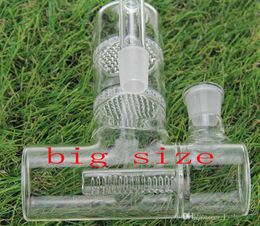 For Glass bong water Pipe two style glass ash catcher Reclaim Ash Catcher Lacunaris Inline two honeycombs Ashcatcher in 18mm and 14mm joint