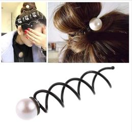 3 PCS Women Girls Pearl Spiral Spin Screw Bobby Hair Pins Hair Clips Lady Twist Barrette Accessory Hair Accessories