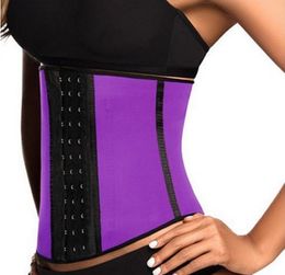 S-3XL 4 Colors Women Latex Rubber Waist Training Cincher Underbust Corset Body Shaper Shapewear