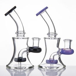 Mini Bubbler Glass Bongs Banger Smoking Hanger Nail Dab Rigs Oil Rig Beaker Glass Pipes with Filter Ash Catcher 688