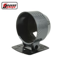 Dragon gauge Universal 60mm Carbon Fibre Auto Car holders Racing Refit Metre Plastic Gauge pods tachometer pods