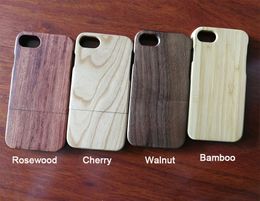 Customized Engraving Real Wood Phone Case For iphone X 10 7 8 6 6S plus 5 5S Mobile Phone Bamboo Cover Wooden Hard Case For Samsung S9 S8 S7