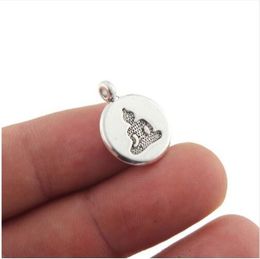 100pcs/lot Silver Plated Alloy Buddha Charms Pendants for Jewelry Accessories Making Findings 20x15mm