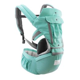 AIEBAO Ergonomische Babytrage für Kleinkinder, Kinder, Baby-Hipseat-Trage, nach vorne gerichtete Känguru-Wickeltrage für Reisen von 0–18 Monaten