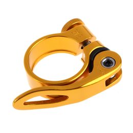 31.8mm Quick Release Seatpost Clamp Aluminium Alloy MTB Mountain Bike Cycling Saddle Seat Post Clamp QR Style Bicycle Part
