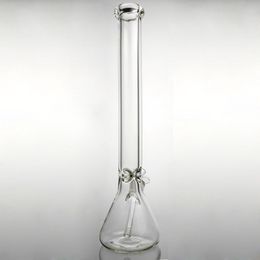 9mm glass thick bong super heavy big tall water bongs 20'' all clear beaker base bongs pipes Super Heavy Thick Beaker Bong