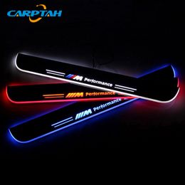 CARPTAH Trim Pedal Car Exterior Parts LED Door Sill Scuff Plate Pathway Dynamic Streamer light For BMW X3 F25 2011 - 2014 2015347p