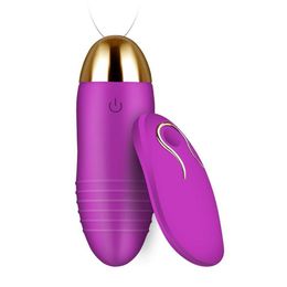 10-Frequency Vagina Balls Vibrating Love Egg Rechargeable Wireless Remote Control Jumping Egg Massager For Body Massage Sex Toy S918
