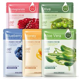 Blueberry Aloe Olive Honey Pomegranate Cucumber Plant Face Mask Moisturiser oil control Blackhead remover Mask facial Skin Care