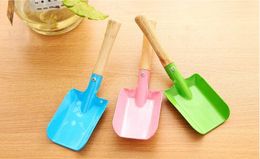 300pcs Mini Gardening Shovel Colourful Metal Small Shovel Garden Spade Hardware Tools Digging Garden Tools Kids Spade Tool lin4199