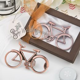 100PCS Copper Bicycle Bottle Opener Beer Openers Vintage Wedding Favours Travel Theme Bridal Shower Anniversary Keepsake Event Ideas