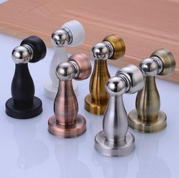 Stainless Steel Doorstop Strong Magnetic Door Stop Stopper Holder Catch Door Suction Hardware Door Catches Closers Building Supplies