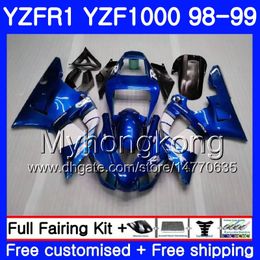 Bodywork For YAMAHA Factory blue hot YZF R 1 YZF1000 YZF-R1 1998 1999 Frame 235HM.27 YZF-1000 YZF R1 98 99 YZF 1000 YZFR1 98 99 Body Fairing