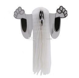 Hot Festive Halloween Party Decorations Hangning Ghost For Home Wall Ornaments Halloween Decoration Honeycomb Ball Horror Props KD1