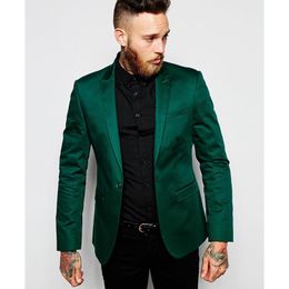 Brand New Green Men Wedding Tuxdos Excellent Groom Tuxedos Peak Lapel One Button Center Vent Men Blazer Dinner Prom Suit(Jacket+Pants+Tie)30