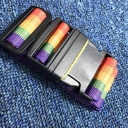 Heavy Duty Luggage Strap Suitcase Belts Travel Accessories Rainbow Colour