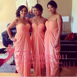 Vestidos De Dama De Honor Rubor Coral Oferta Online | DHgate.com