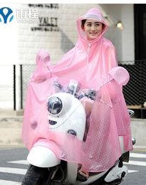 Wholesale/retail, free shipping,Raincoat/ Electric cars poncho / Single motorcycle removable hat, reflective flower paern