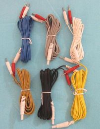 5PCS Hwato SDZ-II Electronic acupuncture instrument Output lead wire Electro-acupuncture device crocodile clip Cable 5 colors