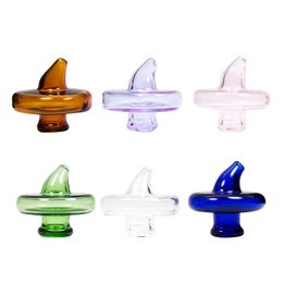 Coloured UFO Quartz Banger Bubble Glass Carb Cap 35mm mini hole for Thermal P Nails Dabber Hookahs Bongs Dab Oil Rigs