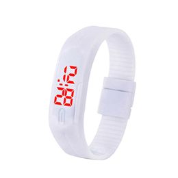 Digital LED Watches Men Children Outdoor Sports Clock Bracelet Watch Ladies relogio Silicone 13 Colours Wristwatch279B