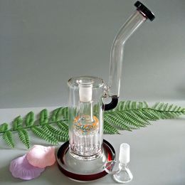 Nouveau épais épais et stable grenade en verre bong en verre fumer pipe tuyau d'eau bong avec coloré arbre perc 14 mm joint femelle (GB-332)