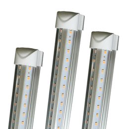 8 Piedi LED Lights 8ft Led Tube Light Light V-Shape T8 Integration High Luminosità 2FT 3ft 4ft 5ft 6ft 52W 56W 8ft Daylight 4000-4500K