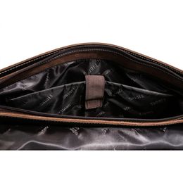 Handmade Genuine Leather 15 inch Laptop Messenger Bag Men Simple Vintage Style Cross body Shoulder Briefcase Large Satchel 1153219M