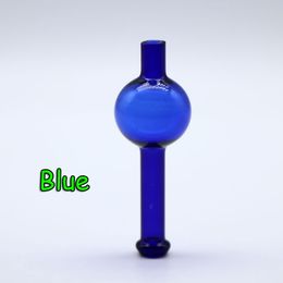 Beracky 22mmOD Glass Bubble Carb Cap 5 Colors Glass Carb Cap For Flat Top Quartz Banger Nails Glass Bongs Water Pipes