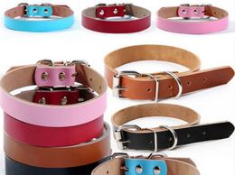 Leather dogs, cowhide pets collar, dog skin necklaces, high-end pet products L462