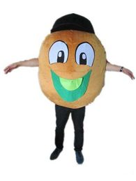 2018 Factory sale hot Good vision and good Ventilation a kiwi fruit mascot costume with big mouth for adult to wear
