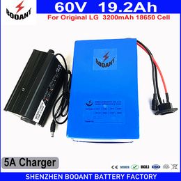 60V 19.2AH Use High Quality Original LG 18650 Cell E-Bike Li-ion Battery for Bafang BBS 2400W Motor EU US Free Customs