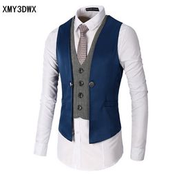YCHENG Clásico Chaleco Hombre Vestir de Boda Casual Slim Fit Blazers Sin Mangas