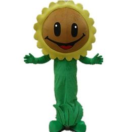 2018 High quality Plants vs zombies sunflower Zombies Cartoon mascot Costume Christmas, Halloween EMS Free shipping.